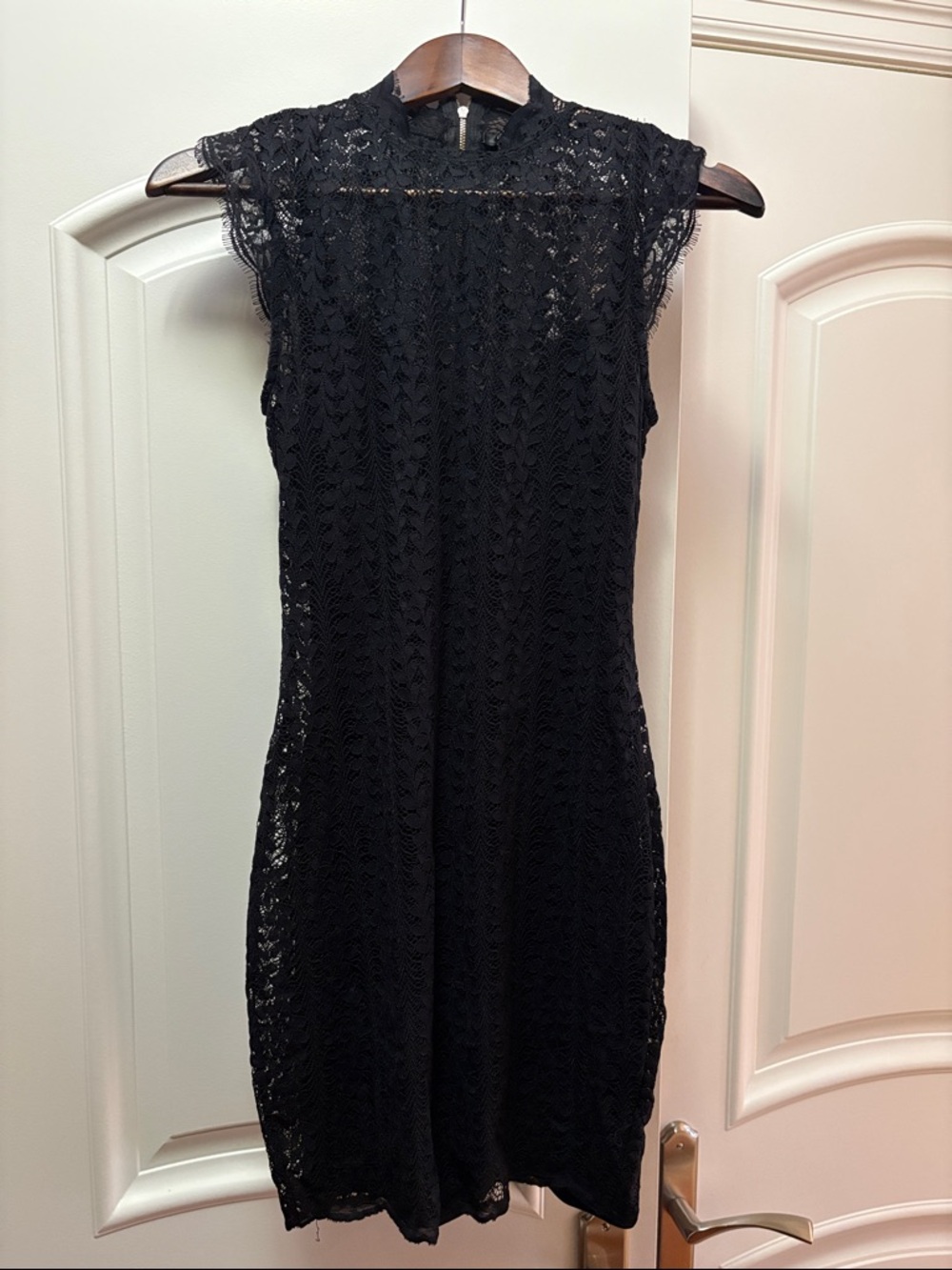 Dynamite Black Lace Midi Sheath Dress